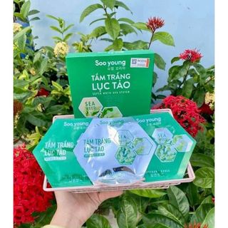 Tắm Trắng Lục Tảo Soo Young 180gram, An Toàn Cho Da, Trắng Sáng Tự Nhiên.