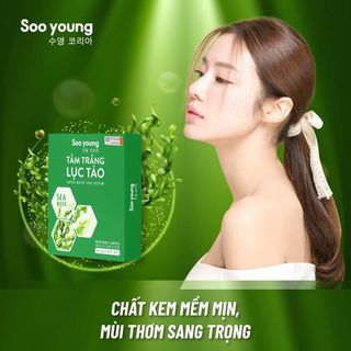 Tắm Trắng Lục Tảo Soo Young 180gram, An Toàn Cho Da, Trắng Sáng Tự Nhiên.