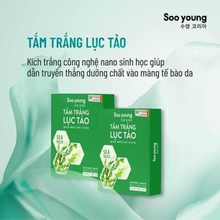 Tắm Trắng Lục Tảo Soo Young 180gram, An Toàn Cho Da, Trắng Sáng Tự Nhiên.