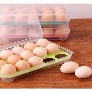 HỘP ĐỰNG TRỨNG 15 Ô CÓ NẮP ĐẬY giá sỉ