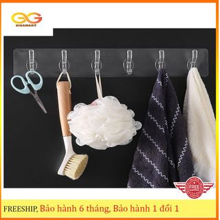 Miếng dán cường lực 6 móc trong suốt mã 8025 giá sỉ - giá bán buôn