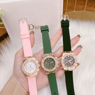 Đồng hồ dây silicon Davena