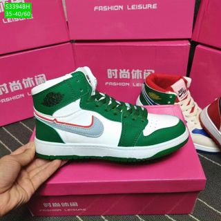 Giày thể thao trẻ em da cổ cao S3394