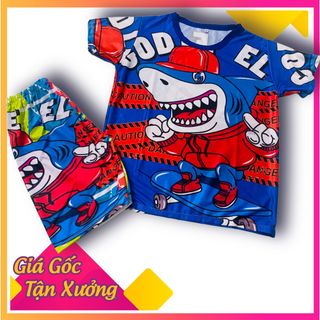 Đồ Bộ Trẻ Em - thun lạnh 3D - Quần Áo trẻ em - Bé trai
