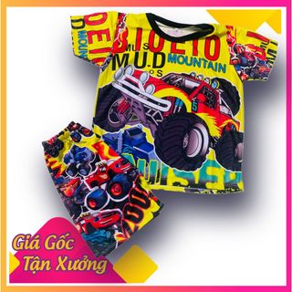 Đồ Bộ Trẻ Em - thun lạnh 3D - Quần Áo trẻ em - Bé trai