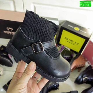 Giày boots trẻ em chất da mềm kiểu dáng sành điệu S3383
