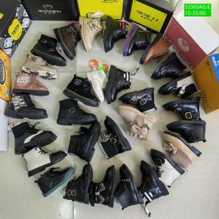 Giày boots trẻ em chất da mềm kiểu dáng sành điệu S3383