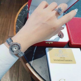 ĐỒNG HỒ CARRTIER ĐÁ XOAY NỮ XINH