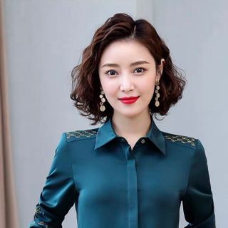 Sơ mi tay thêu tay vai