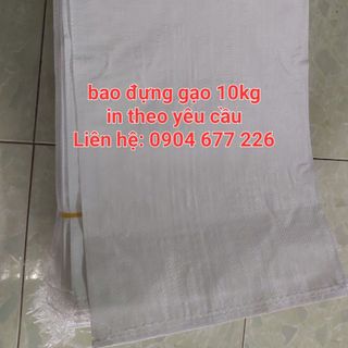 Bao đựng gạo, bao gạo 10kg, in theo yêu cầu