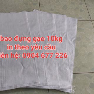 Bao đựng gạo, bao gạo 10kg, in theo yêu cầu