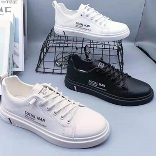 Giày thời trang nam da mềm họa tiết chữ đẹp S3380