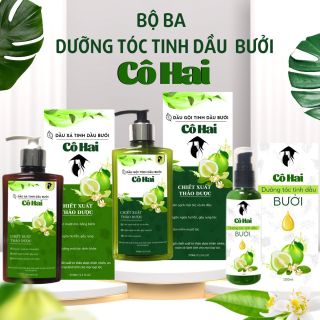 Dầu Gội Dược liệu- Dầu gôi-Xả Tinh Chất Bưởi- Xịt dưỡng tóc tinh chất Bưởi