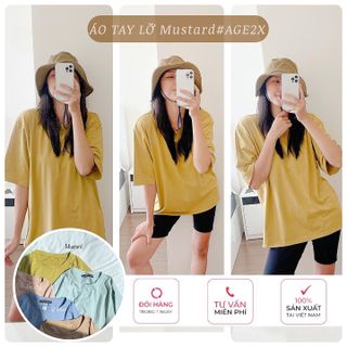 Áo thun tay lỡ, form rộng sản phẩm mới cực hot chính hãng AGE2X