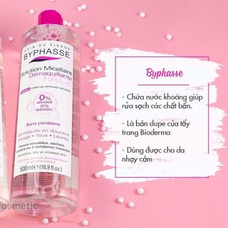 Nước tẩy trang dịu nhẹ cho da nhạy cảm Byphasse 500ml - Giá siêu ưu đãi