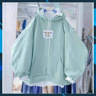 Áo hoodie thun nỉ tay phòng cánh dơi túi trước