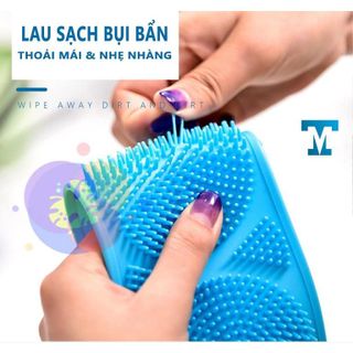 Dây chà lưng massage cơ thể khi tắm bằng silicon gai, thư giãn tuyệt vời