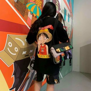 Đồ bộ mặc nhà logo monkey d luffy thun form dưới 70kg