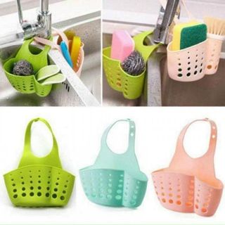 Giỏ treo bồn rửa chén bát, Giỏ treo Nhà tắm Đa Năng Silicon tiện lợi siêu bền.