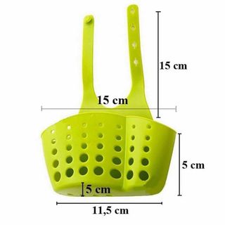 Giỏ treo bồn rửa chén bát, Giỏ treo Nhà tắm Đa Năng Silicon tiện lợi siêu bền.