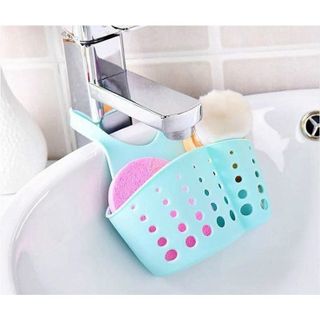 Giỏ treo bồn rửa chén bát, Giỏ treo Nhà tắm Đa Năng Silicon tiện lợi siêu bền.