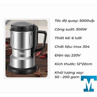 [MÁY XAY HẠT FOOD GRINDER] Máy Nghiền Hạt Đa Năng Mini Siêu Tốc, Xay Bột Siêu Mịn - Xay Ngũ Cốc, Cafe, Các Hạt Gia Vị giá sỉ