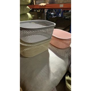 [RỔ NHỰA GIẢ MÂY CÓ NẮP] Rổ nhựa giả mây HÀN QUỐC có nắp DF1109, giúp không gian gọn gàng ngăn nắp.