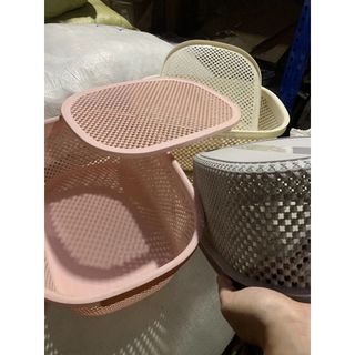[RỔ NHỰA GIẢ MÂY CÓ NẮP] Rổ nhựa giả mây HÀN QUỐC có nắp DF1109, giúp không gian gọn gàng ngăn nắp.