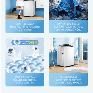 Máy giặt lồng đứng Coex 10,5kg TW-10CW1407IGB