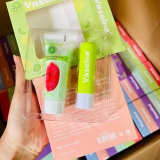 Set dưỡng + tẩy tế bào môi