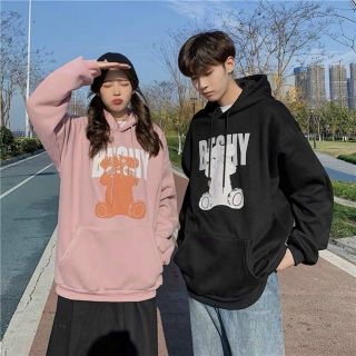 Áo hoodie thun nỉ in gấu bechy form chuẩn
