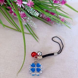 Móc khoá cỏ 4 lá khắc tên hạt gạo theo yêu cầu