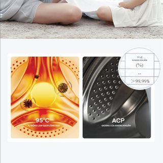 Máy giặt lồng ngang Coex Inverter 9,5kg FW-90CW1408IGB