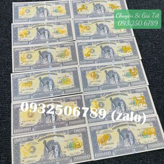 Tờ Tiền 1 Triệu Đô ( USD ) Kỷ Niệm Mạ Vàng 12 Con Giáp Có Bảo An Lì Xì Tết giá sỉ - giá bán buôn