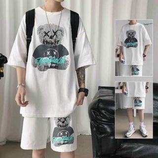 Đồ bộ mặc nhà logo GẤU thun form dưới 70kg