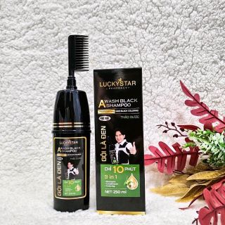 GỘI LÀ ĐEN THẢO DƯỢC CAO CẤP KÈM LƯỢC 250ML - LUCKY STAR