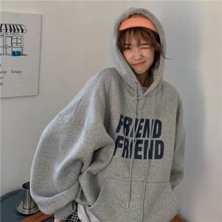Áo hoodie thun nỉ tay phòng cánh dơi in friend friend