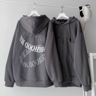 Áo hoodie thun nỉ tay phòng cánh dơi in friend friend