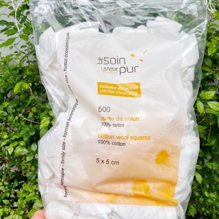 [LOẠI 600 MIẾNG] Bông Tẩy Trang Nội Địa Pháp Tetra Medical Carrés De Coton mịn da, không xơ