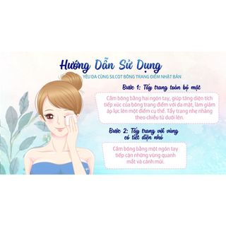 Bông tẩy trang Silcot Velvety Touch Cotton Nhật Bản Hộp 82 miếng xanh dương