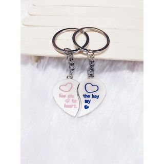 Móc khoá cặp kim loại 2 cái như ảnh
