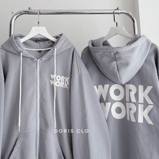 Áo hoodie thun nỉ in work work giá sỉ
