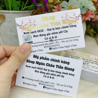 In card visit theo yêu cầu (hộp 50c)