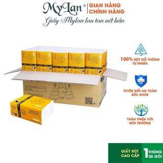 [THÙNG 30 GÓI] GIẤY ĂN GẤU TRÚC 3 LỚP - MYLAN giá sỉ