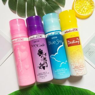 Lăn khử mùi 2X Màu xanh blue sky thái lan 75ml HÀNG CHÍNH HÃNG Lăn nách 2X mùi thơm không gây ố vàng áo Thái Lan
