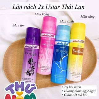 Lăn khử mùi 2X Màu xanh blue sky thái lan 75ml HÀNG CHÍNH HÃNG Lăn nách 2X mùi thơm không gây ố vàng áo Thái Lan