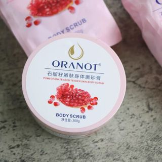 DÒNG CAO CẤP Tẩy Tế Bào Da Chết Body Toàn Thân Lựu Đỏ ORANOT Trắng Da Loại Bỏ Bụi Bẩn Muối Tẩy Da Chết