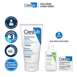 Bộ sản phẩm Cerave Kem dưỡng ẩm dành cho da khô và sữa rửa mặt làm sạch sâu cho da khô giá sỉ