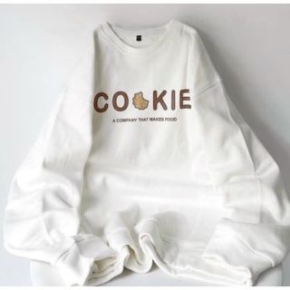 Áo sweater tay phòng in Cookie giá sỉ