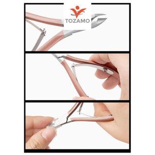 Kìm Inox Bán Nguyệt, Cắt Khóe, Bấm Móng, Chất Liệu Thép Không Gỉ, Tạo Form Dễ Dàng, Lấy Da Dư Vệ Sinh Các Ngón Tay Chân